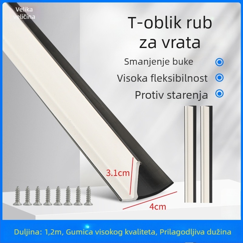T-oblik gumeni brtvni trak za vrata električnog tricikla