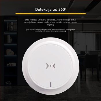 NB Alarm za dim s daljinskim nadzorom putem mobilnog telefona, 4G Pametni, Bežični, 360° Detekcija, Ugradnja na plafon, Model XL-802