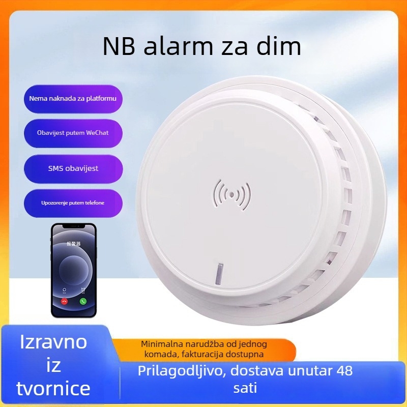 NB Alarm za dim s daljinskim nadzorom putem mobilnog telefona, 4G Pametni, Bežični, 360° Detekcija, Ugradnja na plafon, Model XL-802