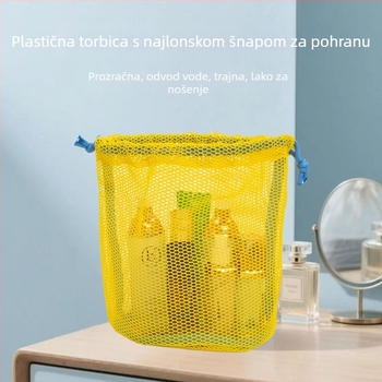 Torba za skladištenje s vrpcom, mrežasta, kubnog oblika, poliester, višestruka namjena za putovanja