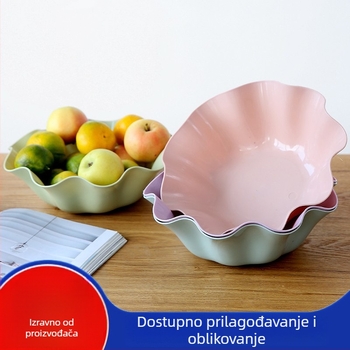 Mingrui plastični tanjur za voće, europskog stila, jednostavan dizajn, za užine i suho voće (izdano 2019.)