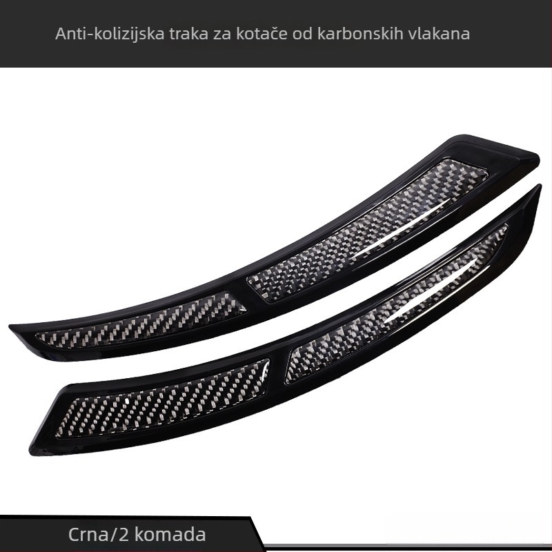 Zaštitna traka za rub kotača automobila od karbonskih vlakana i TPU – protiv sudara, otporna na ogrebotine, model CTU006, prilagodba dostupna, kompatibilno 90% modela