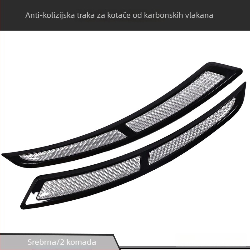 Zaštitna traka za rub kotača automobila od karbonskih vlakana i TPU – protiv sudara, otporna na ogrebotine, model CTU006, prilagodba dostupna, kompatibilno 90% modela