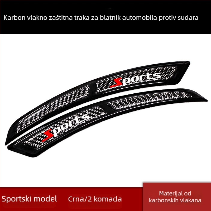 Zaštitna traka za rub kotača automobila od karbonskih vlakana i TPU – protiv sudara, otporna na ogrebotine, model CTU006, prilagodba dostupna, kompatibilno 90% modela
