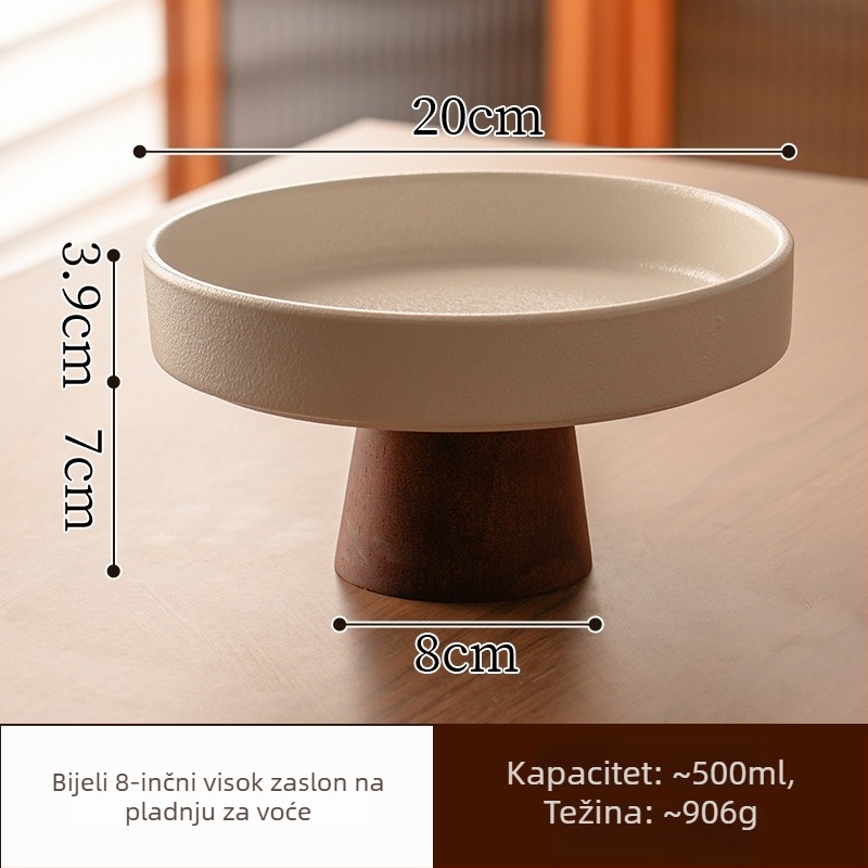 Orange River porculanski tanjur za voće, u stilu laganog luksuza retro