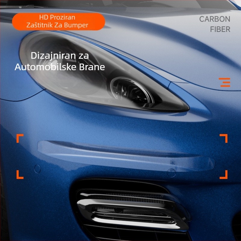 Zaštitna traka za prednji i stražnji branik, PU materijal, univerzalna prilagodba, prilagodljiva obrada