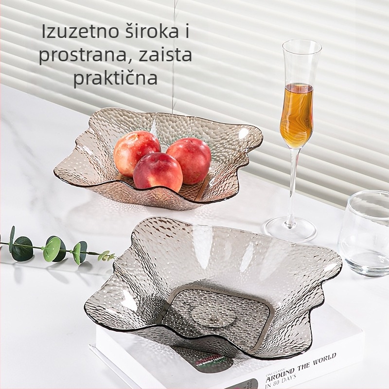 Yilijie plastični tanjur za voće — minimalistički prikazni tanjur za voće i slatkiše za dom, predstavljen 2024., prvoklasna kvaliteta