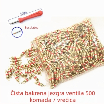 Jezgro ventila za gume – gumeno tijelo, obična šupljina jezgre, britanski tip