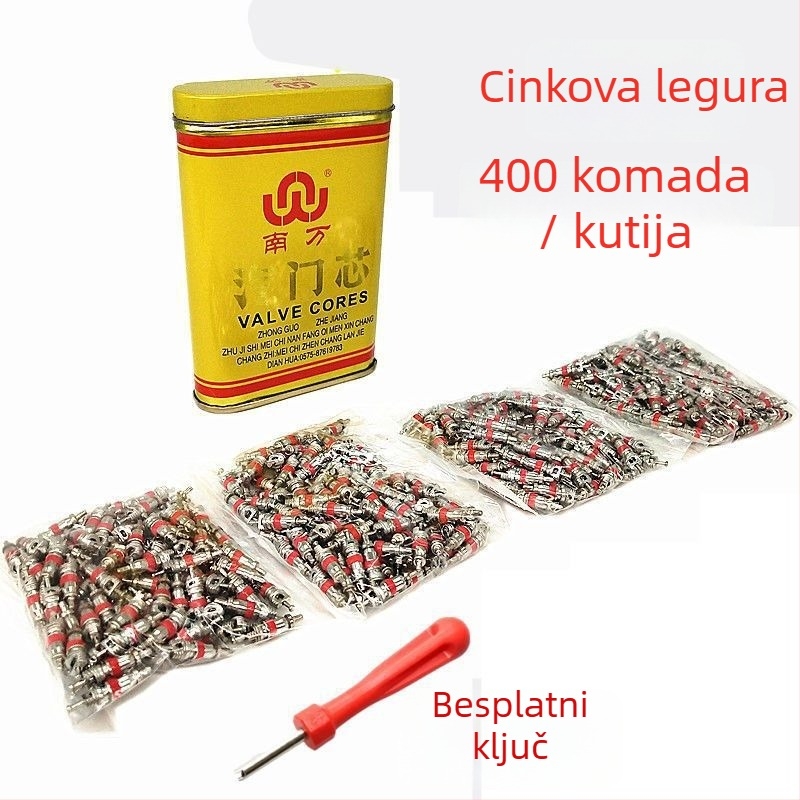 Jezgro ventila za gume – gumeno tijelo, obična šupljina jezgre, britanski tip
