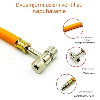 Dvostruko namijenjeni nastavak za napuhavanje s visokotlačnim crijevom za napuhivanje guma