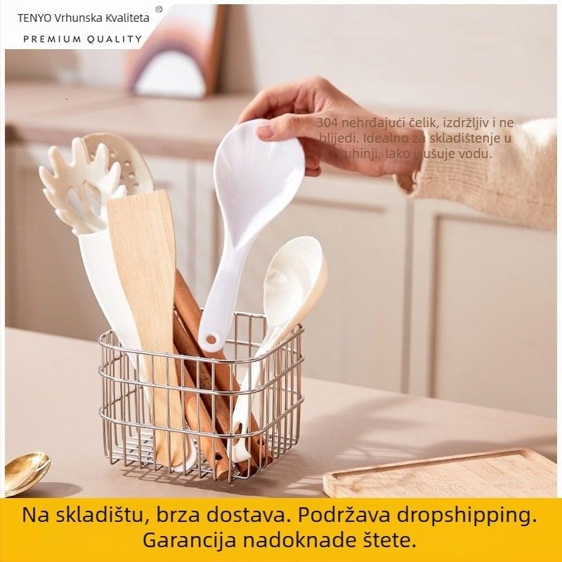 Koš za pohranu od nehrđajućeg čelika, model snl, za voće i povrće, moderan minimalistički stil