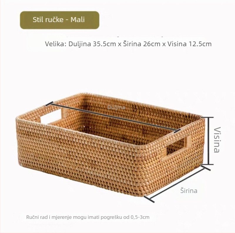 Autumn Vine košare za skladištenje, četverodijelni set za stolni organizator