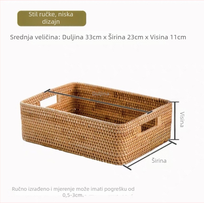 Autumn Vine košare za skladištenje, četverodijelni set za stolni organizator