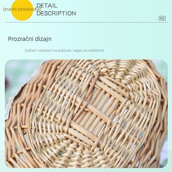 Ovalna košara za pohranu od ratana | Materijal: pleteni ratan | Marke: Jiahe craftsmanship | Podrijetlo: Linyi | Stil: moderni minimalistički