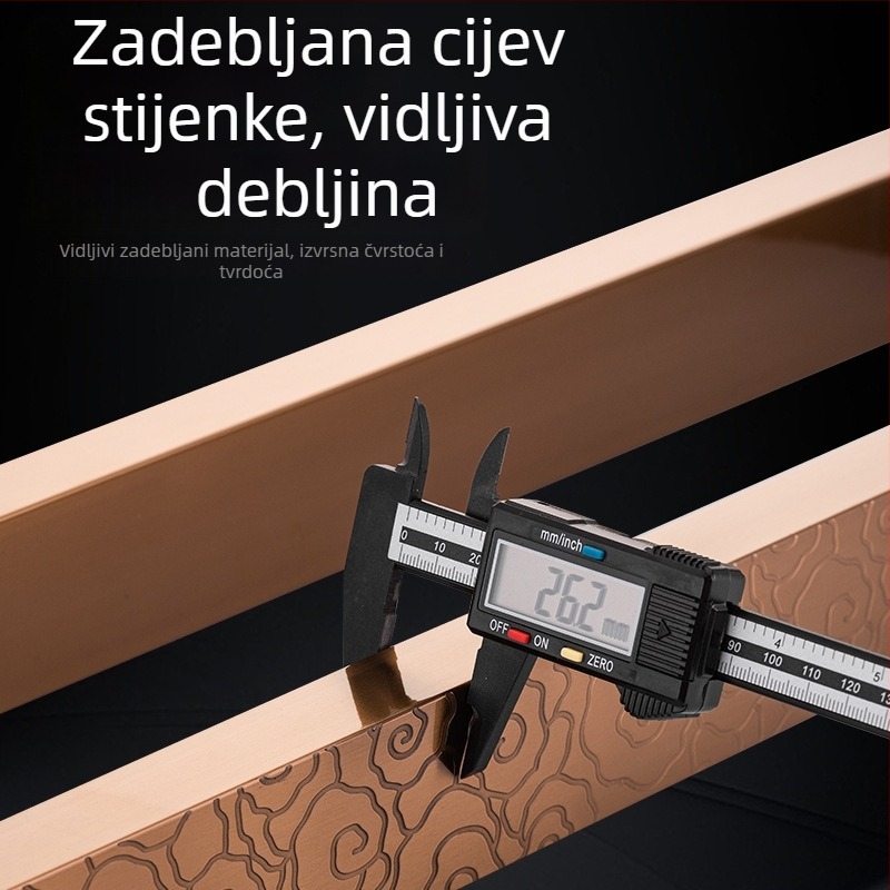 Drška za staklena vrata od nehrđajućeg čelika, kineskog stila, otporna na otiske prstiju, debeli dizajn