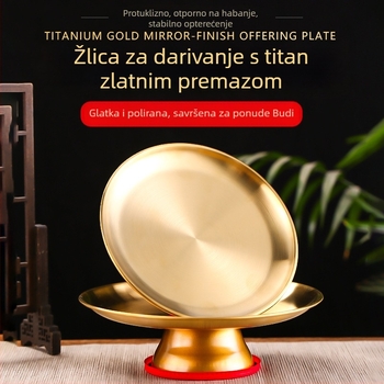 Voćni tanjur za Buddha ponude, Bagang titanijev spoj, novi kineski stil, lansiranje ljeta 2021
