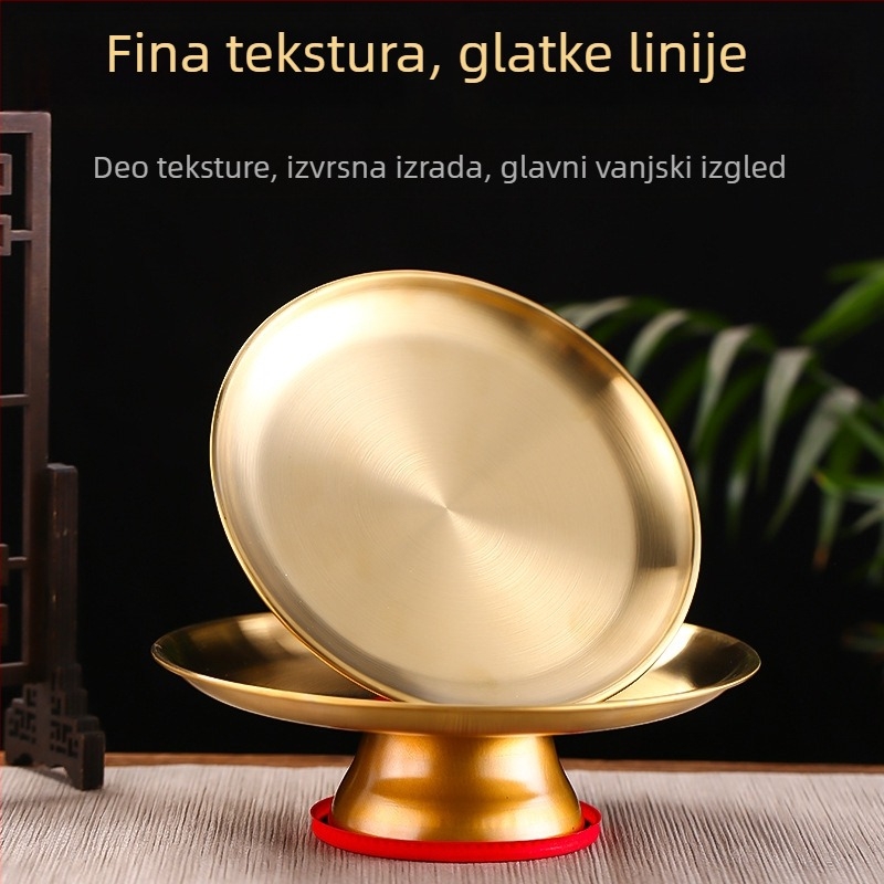 Voćni tanjur za Buddha ponude, Bagang titanijev spoj, novi kineski stil, lansiranje ljeta 2021
