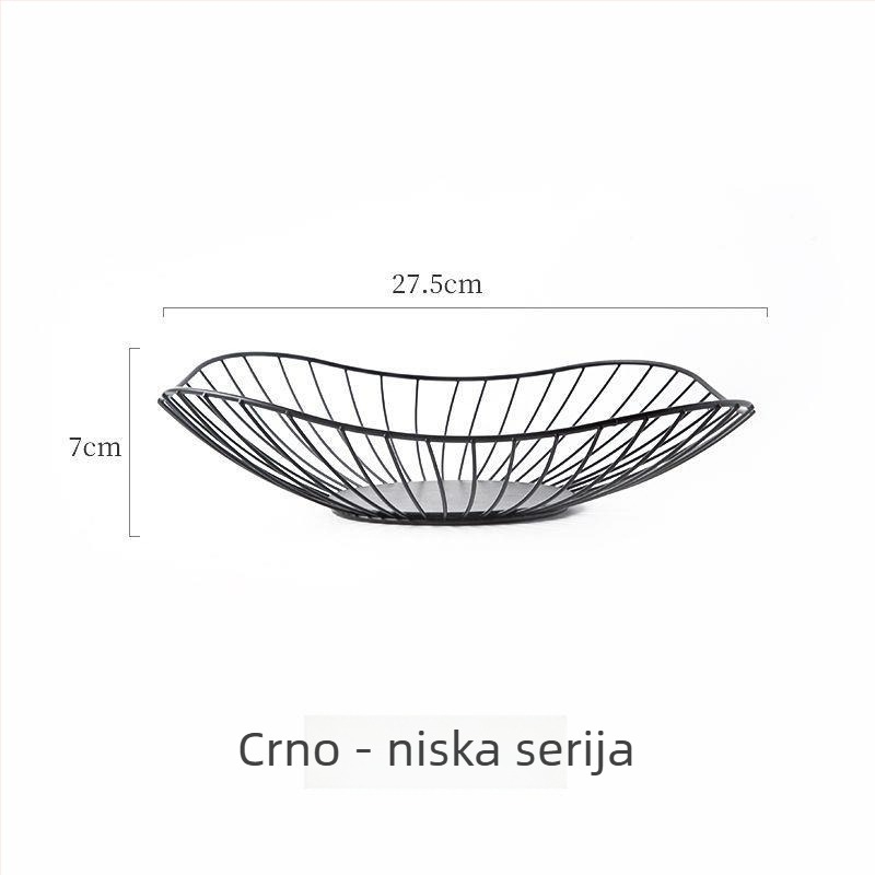 Metalni tanjur za voće, nordijski modern dizajn, jednostavan stil, lansiran 2022., prvoklasna kvaliteta