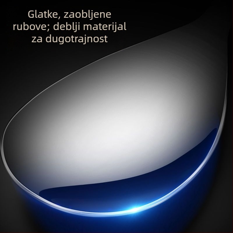 Žlica za rižu od 304 nehrđajućeg čelika, debeli dizajn, za odrasle, s otisnutim logotipom, jednostavan stil