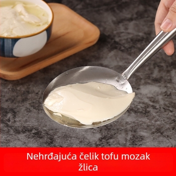 TOWER Nehrđajući čelik tofu žlica, okrugli oblik, za tofu puding