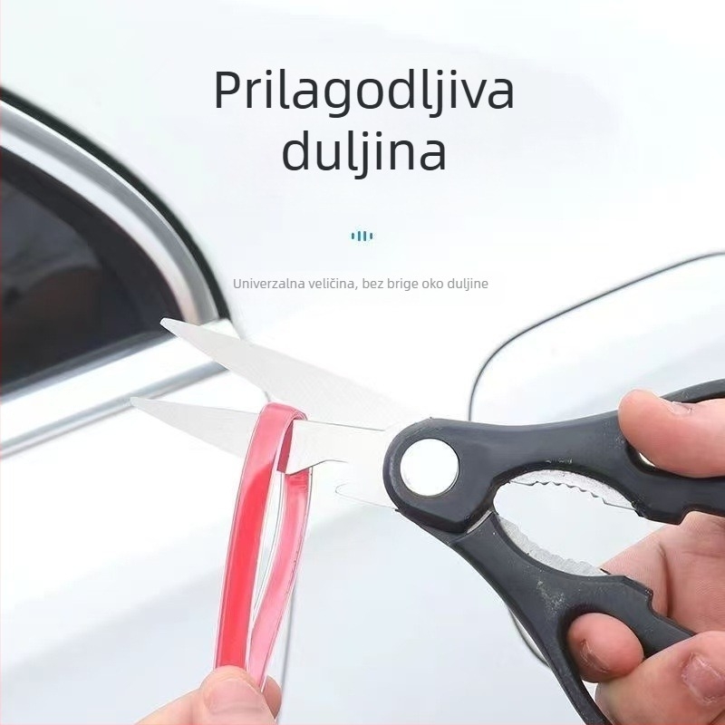 Auto vrata zaštitna traka – nevidljiva prozirna zaštitna naljepnica za rub vrata, PVC, elektroplatinirana sjajna površina, 5m/10m