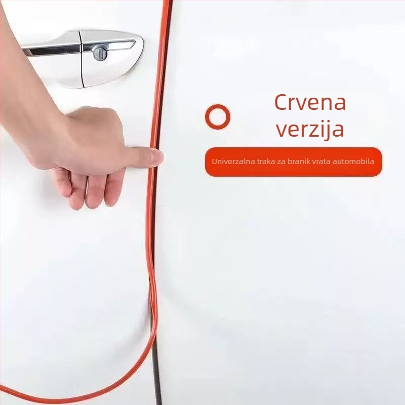 Auto vrata zaštitna traka – nevidljiva prozirna zaštitna naljepnica za rub vrata, PVC, elektroplatinirana sjajna površina, 5m/10m