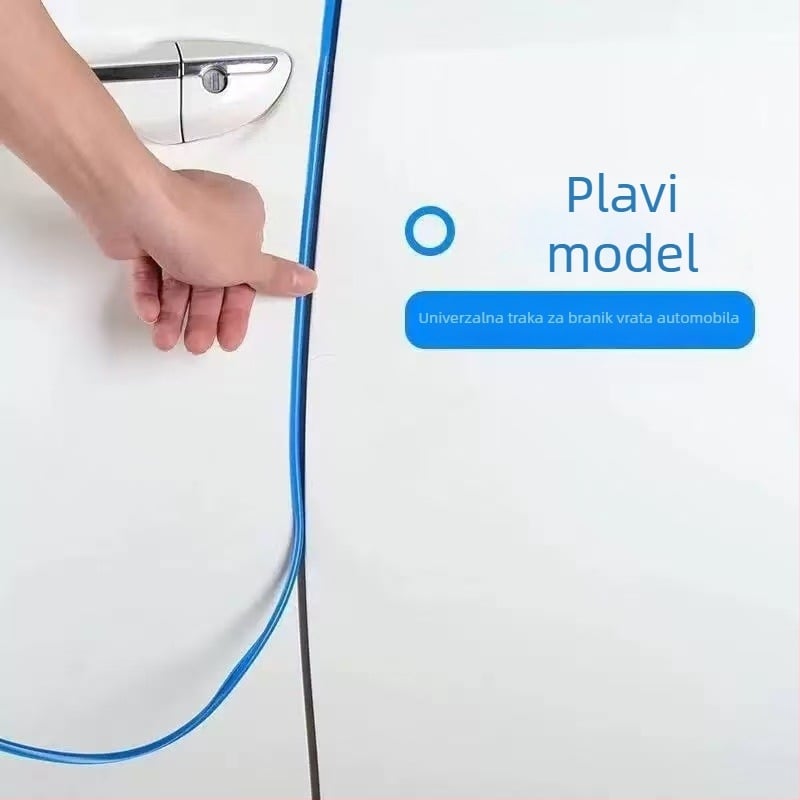 Auto vrata zaštitna traka – nevidljiva prozirna zaštitna naljepnica za rub vrata, PVC, elektroplatinirana sjajna površina, 5m/10m