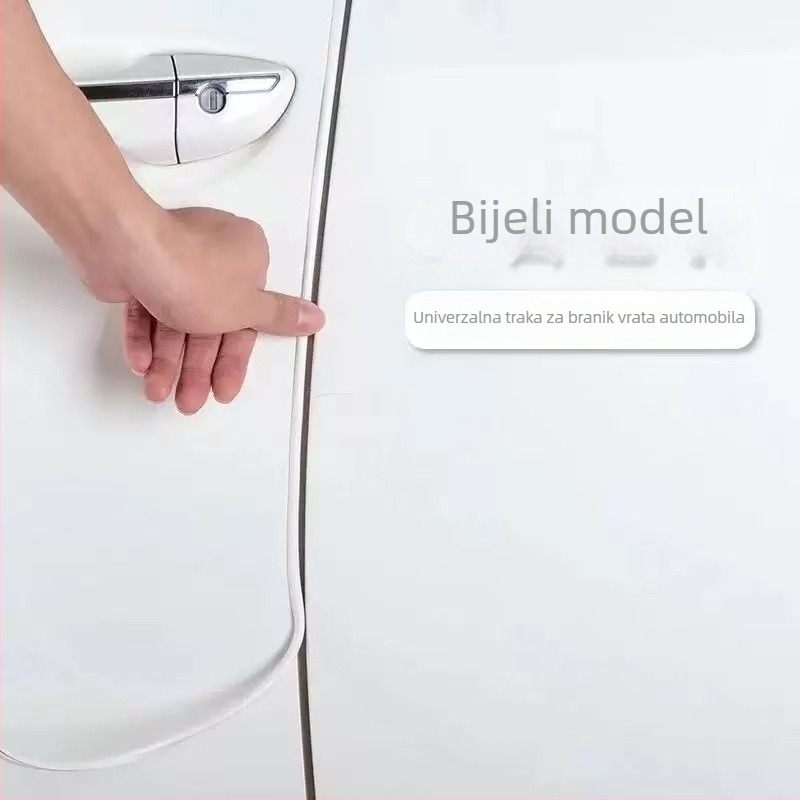 Auto vrata zaštitna traka – nevidljiva prozirna zaštitna naljepnica za rub vrata, PVC, elektroplatinirana sjajna površina, 5m/10m
