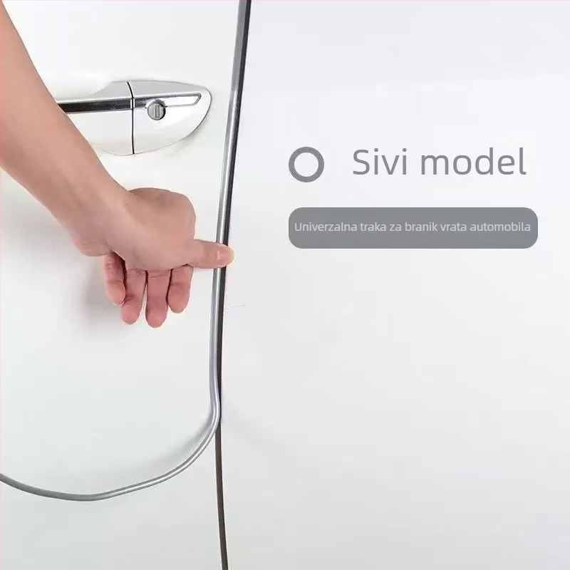 Auto vrata zaštitna traka – nevidljiva prozirna zaštitna naljepnica za rub vrata, PVC, elektroplatinirana sjajna površina, 5m/10m