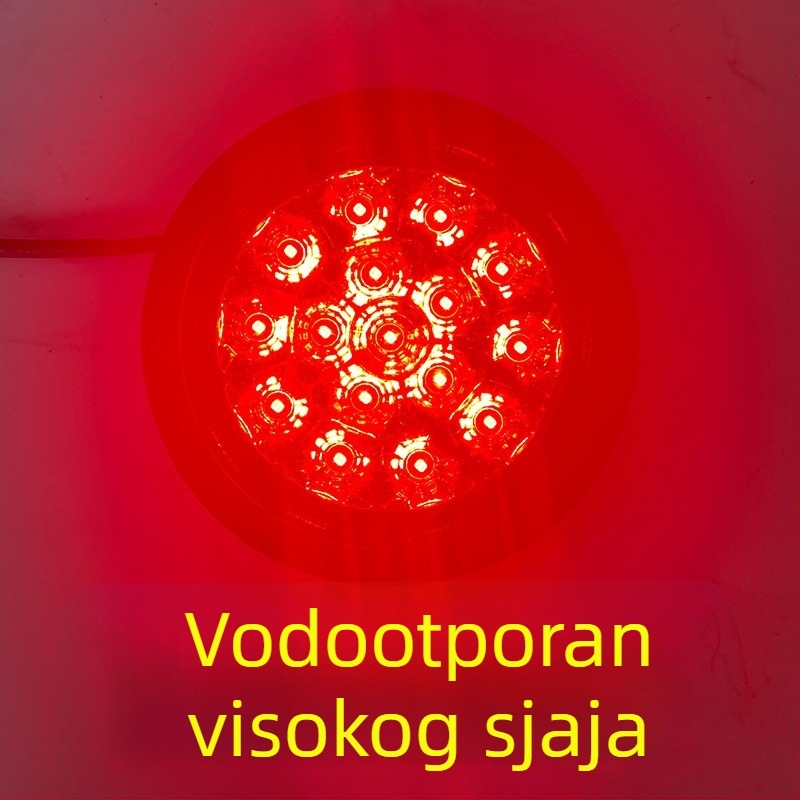LED stražnja svjetiljka za CIMC poluprikolicu, vodootporna kružna LED svjetlost, 24V