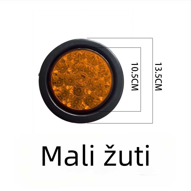 LED stražnja svjetiljka za CIMC poluprikolicu, vodootporna kružna LED svjetlost, 24V