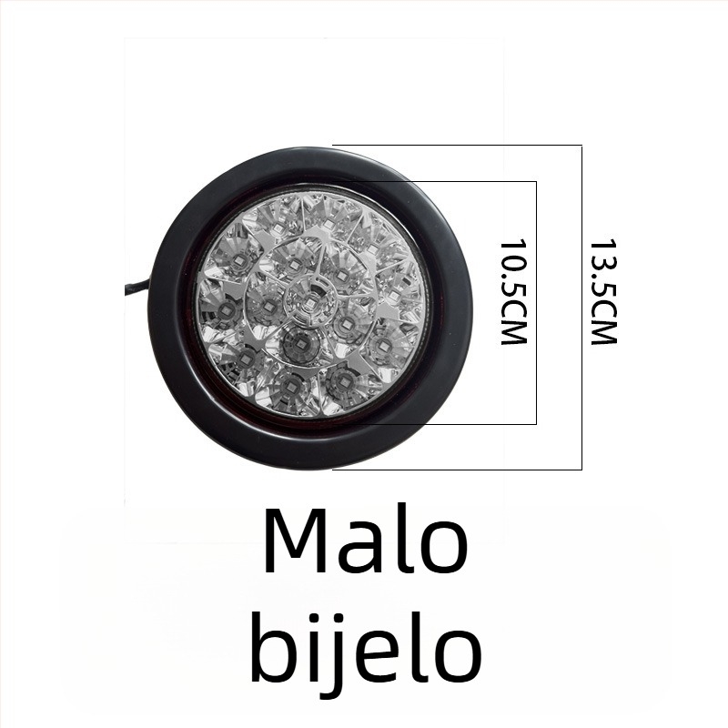 LED stražnja svjetiljka za CIMC poluprikolicu, vodootporna kružna LED svjetlost, 24V