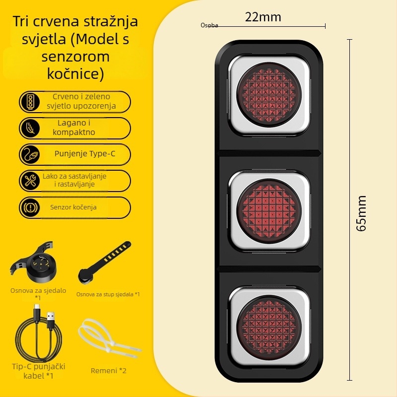 Prednje svjetlo za noćnu vožnju biciklom s digitalnim zaslonom, senzorom za punjenje i vodootpornošću, za cestovne i planinske bicikle