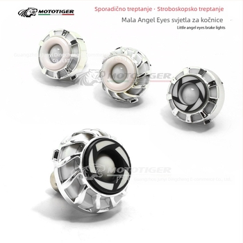 MOTOTIGER Angel Eye svjetlo kočnice motocikla – LED, 12V, 1W, 200 lm, Angel Eyes