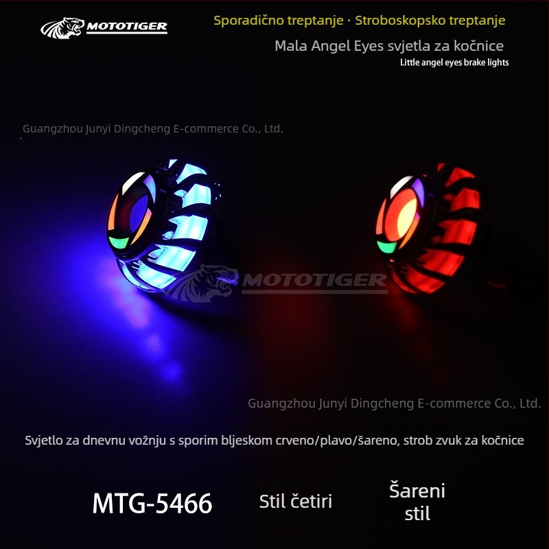 MOTOTIGER Angel Eye svjetlo kočnice motocikla – LED, 12V, 1W, 200 lm, Angel Eyes