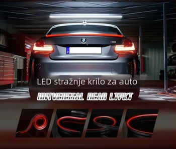 Calaite karbonska stražnja svjetla za automobil, model 01, opća kompatibilnost, montaža bez bušenja, dnevno svjetlo, tekući pokazivač, visoko postavljeno kočničko svjetlo