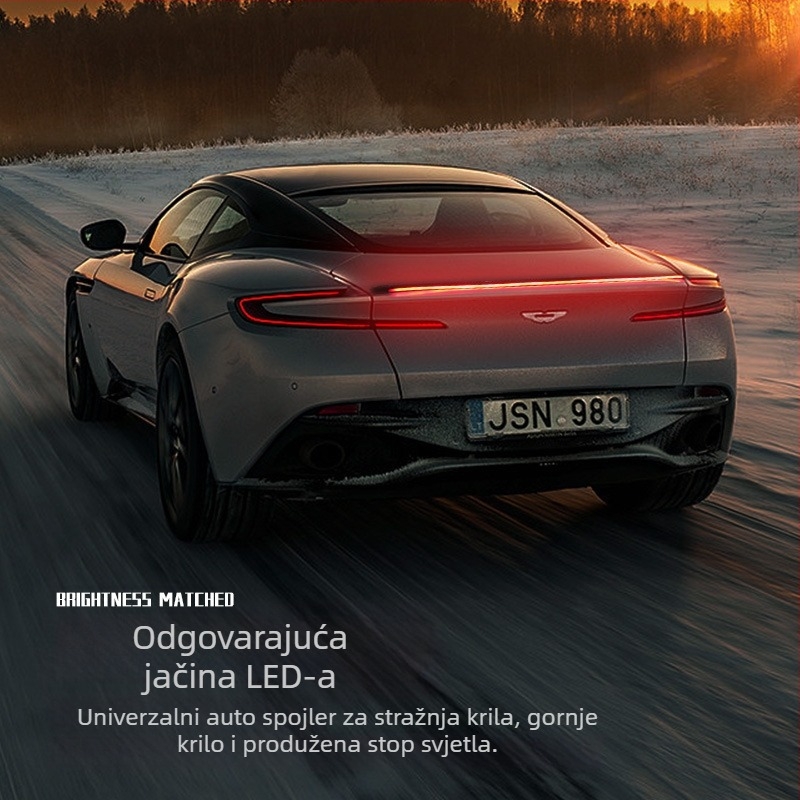 Calaite karbonska stražnja svjetla za automobil, model 01, opća kompatibilnost, montaža bez bušenja, dnevno svjetlo, tekući pokazivač, visoko postavljeno kočničko svjetlo