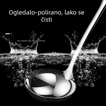Žlica za lonac od 316 nerđajućeg čelika sa cjedilom, duboka i debela, moderni jednostavan stil