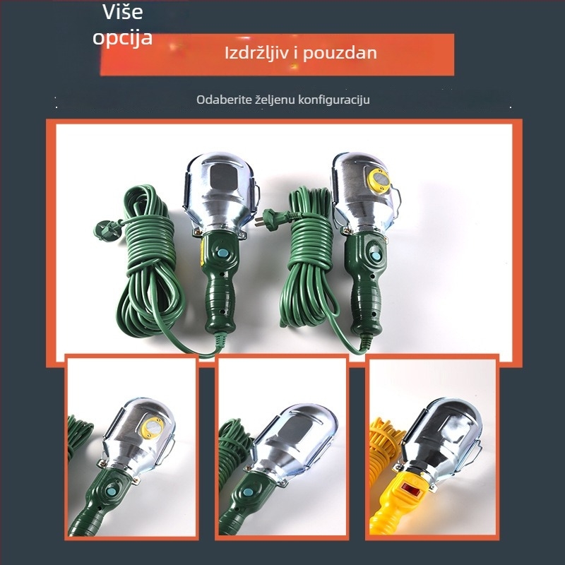 QY-087 Radna svjetiljka za popravak automobila, 100W, 12-220V, ABS kućište, univerzalna kompatibilnost