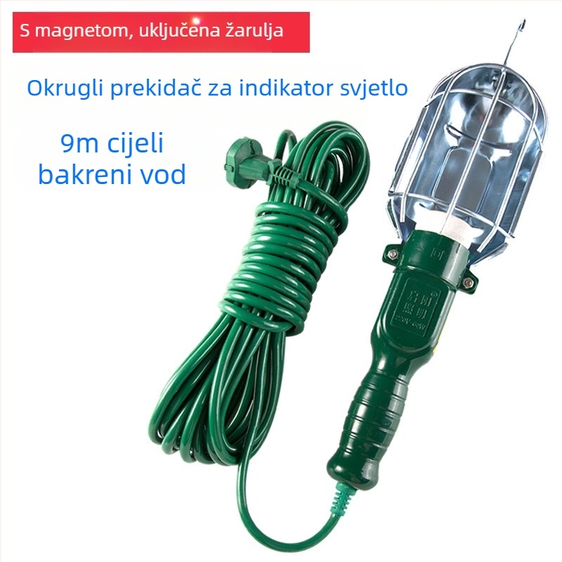 QY-087 Radna svjetiljka za popravak automobila, 100W, 12-220V, ABS kućište, univerzalna kompatibilnost