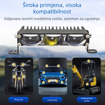 3-LED LED reflektor visoke svjetline za automobilsku rešetku, za motocikle i terenska vozila (9–36V)