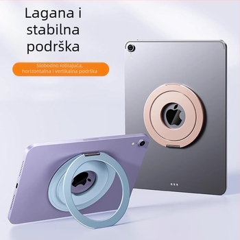 Držač za tablet s magnetskim prstenom, sklopivi, 360° rotacija, ultra-tanki, metalno tijelo