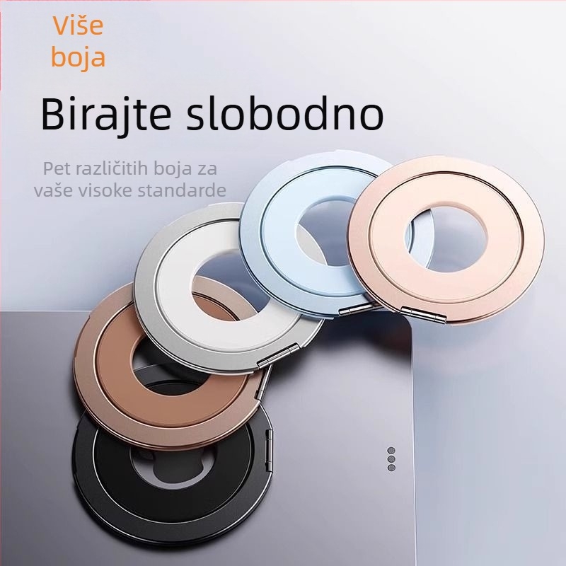 Držač za tablet s magnetskim prstenom, sklopivi, 360° rotacija, ultra-tanki, metalno tijelo