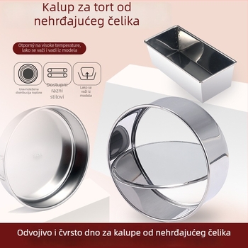 Jumao okrugla forma za tortu od nehrđajućeg čelika za pečenje, japanski stil