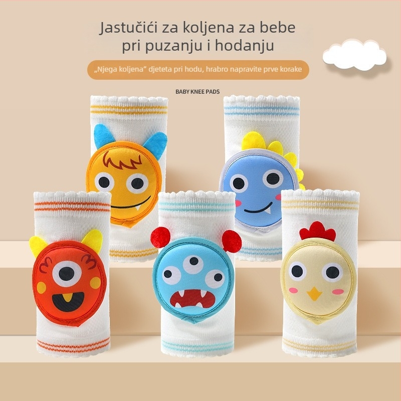 Letne dječje koljenčice s prozračnom mrežicom, lagane i tanke, za plazenje i hodanje, pamučna podstava