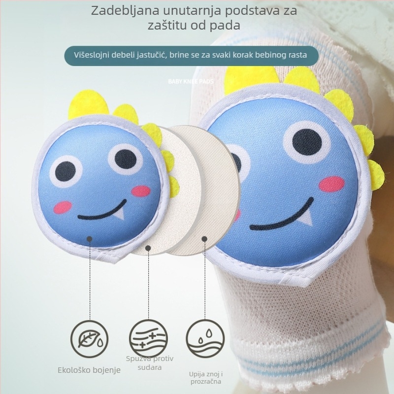 Letne dječje koljenčice s prozračnom mrežicom, lagane i tanke, za plazenje i hodanje, pamučna podstava