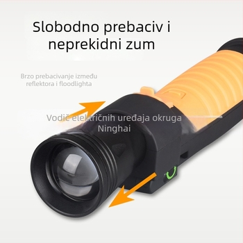Napajana COB sklopiva magnetska radna svjetiljka, LED 20W, baterija 5000mAh, domet 200–500 m, uključeno punjač, idealno za planinarenje i kampiranje