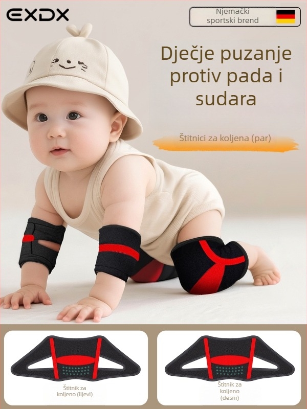 Zaštitni komplet za koljena i lakat beba, prilagodljiva zaštita od padova za puzanje, ljeto