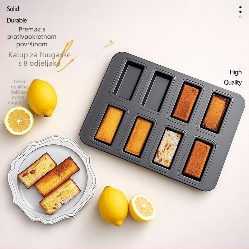 Guyi kalup za kolače, od ugljičnog čelika, moderni minimalistički stil, kvadratni kalup, 1-komplet