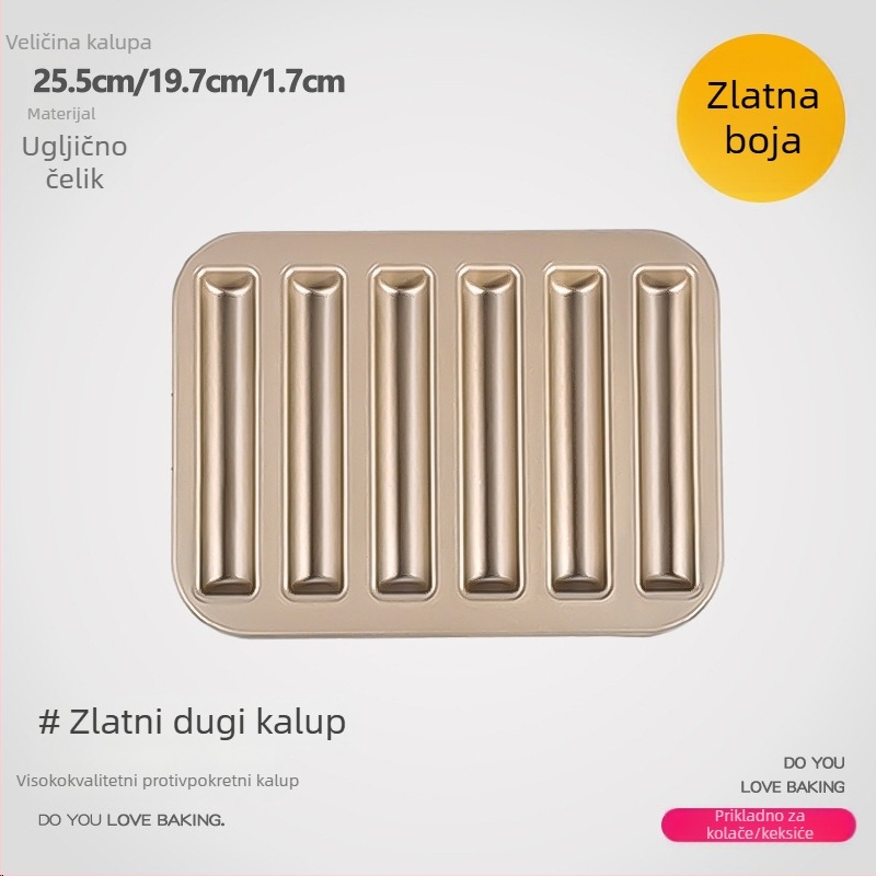 Guyi kalup za kolače, od ugljičnog čelika, moderni minimalistički stil, kvadratni kalup, 1-komplet